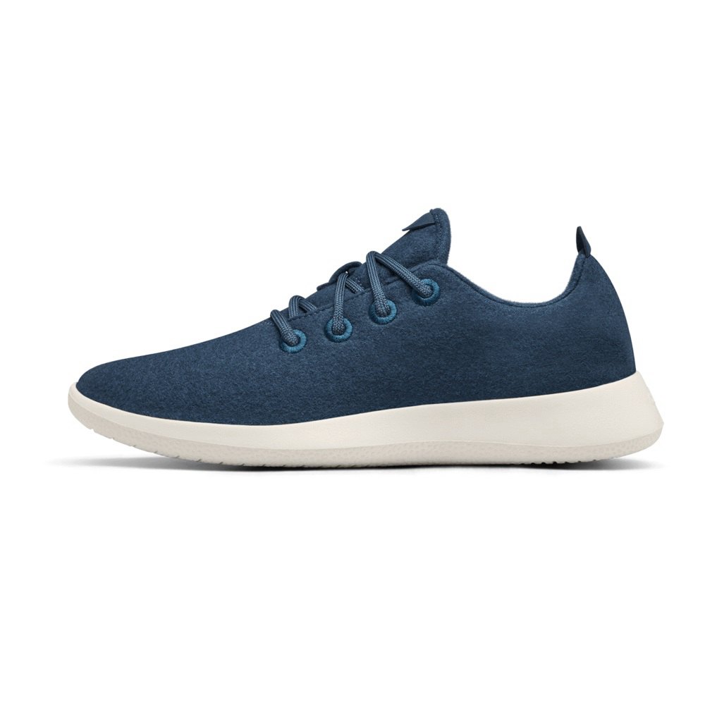 Allbirds Women\'s Sneakers Navy - Wool Runners - 52179GXYK